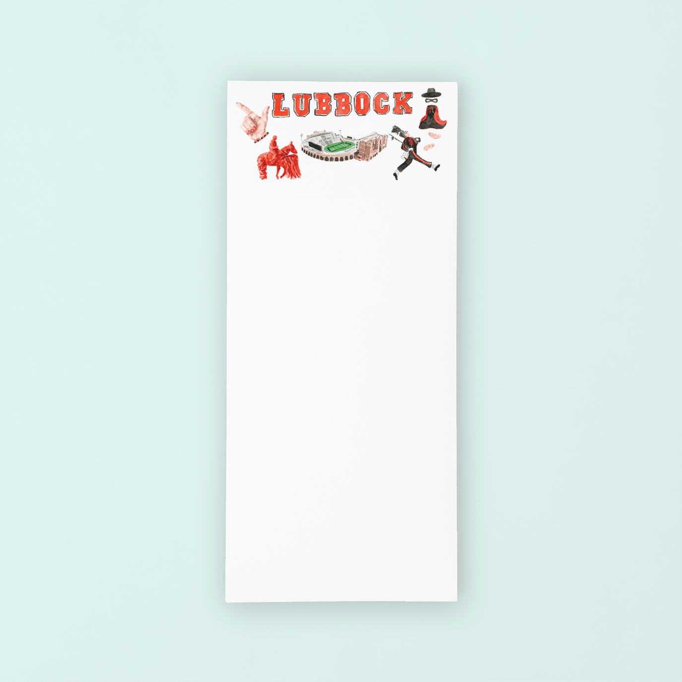 Lubbock Texas Pattern Listpad - Shop LINNY CO
