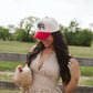 Made in America - Red Stripe Vintage Trucker Hat - Shop LINNY CO