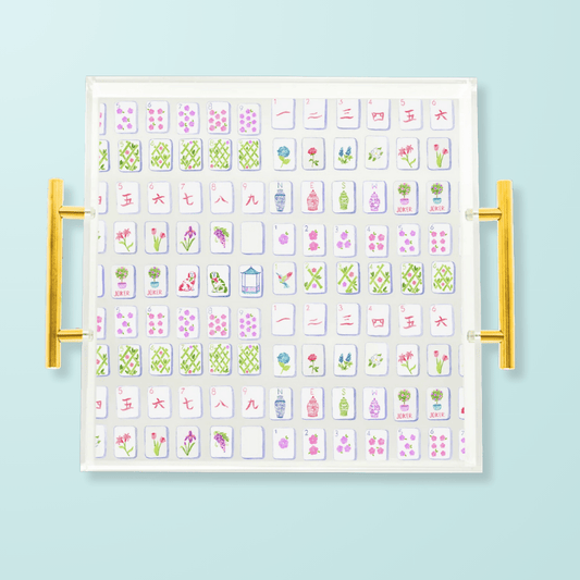 Mahjong Tiles Acrylic Tray - Shop LINNY CO