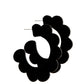 Margo Scallop Hoop Earrings - True Black - Shop LINNY CO