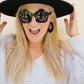 Margo Scallop Hoop Earrings - True Black - Shop LINNY CO