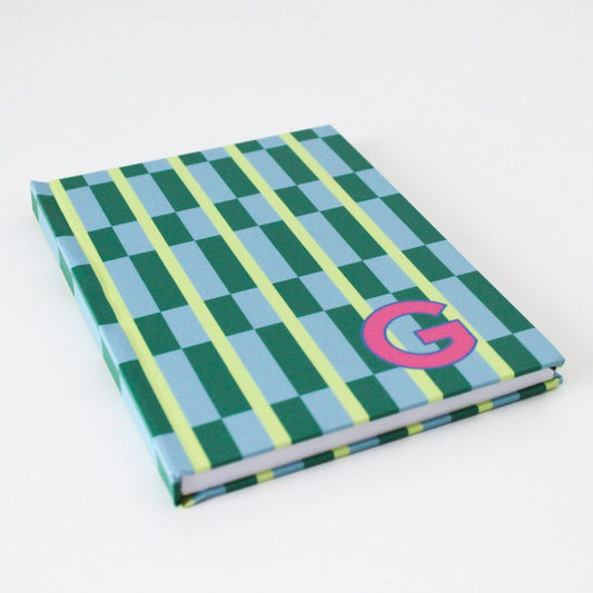 Maxi Green Single Initial Journal - Shop LINNY CO