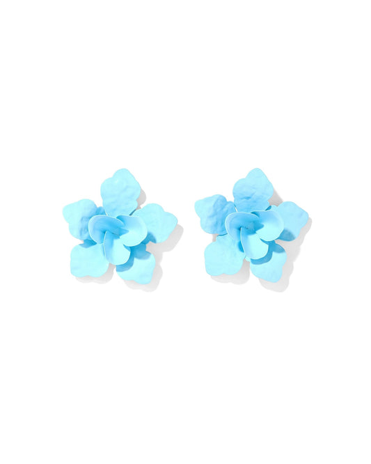 Maxine Statement Earrings - Blue - Shop LINNY CO