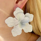 Maxine Statement Earrings - White - Shop LINNY CO
