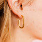 Melinda Hoop Earrings - Gold - Shop LINNY CO