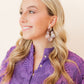 Michelle Statement Earrings - Lavender Honey - Shop LINNY CO