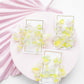 Michelle Statement Earrings - Neon Yellow Clouds - Shop LINNY CO