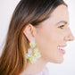 Michelle Statement Earrings - Neon Yellow Clouds - Shop LINNY CO