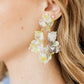 Michelle Statement Earrings - Neon Yellow Clouds - Shop LINNY CO