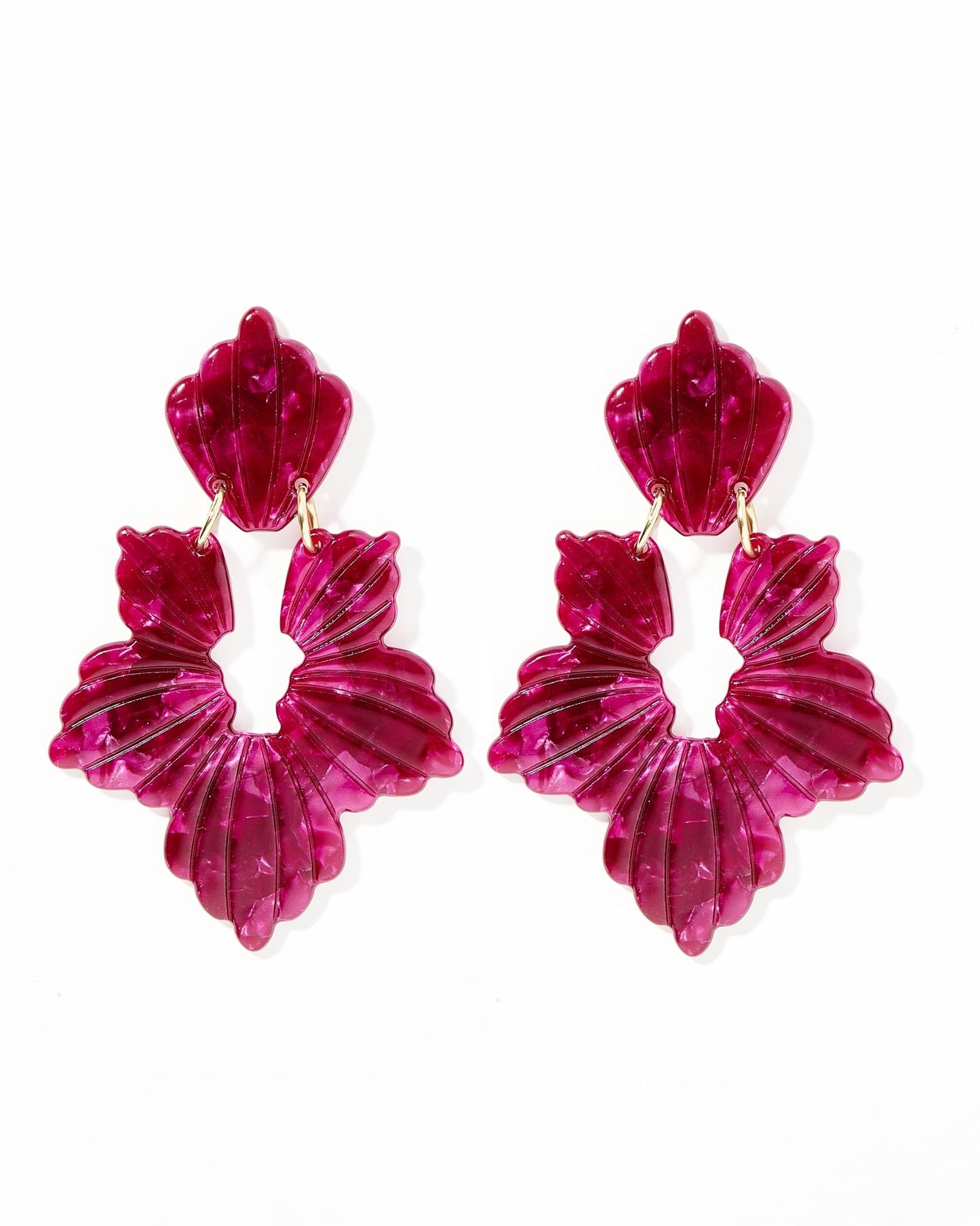 Michelle Statement Earrings - Pinot Noir - Shop LINNY CO