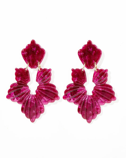 Michelle Statement Earrings - Pinot Noir - Shop LINNY CO