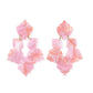 Michelle Statement Earrings - Rosy Glow - Shop LINNY CO