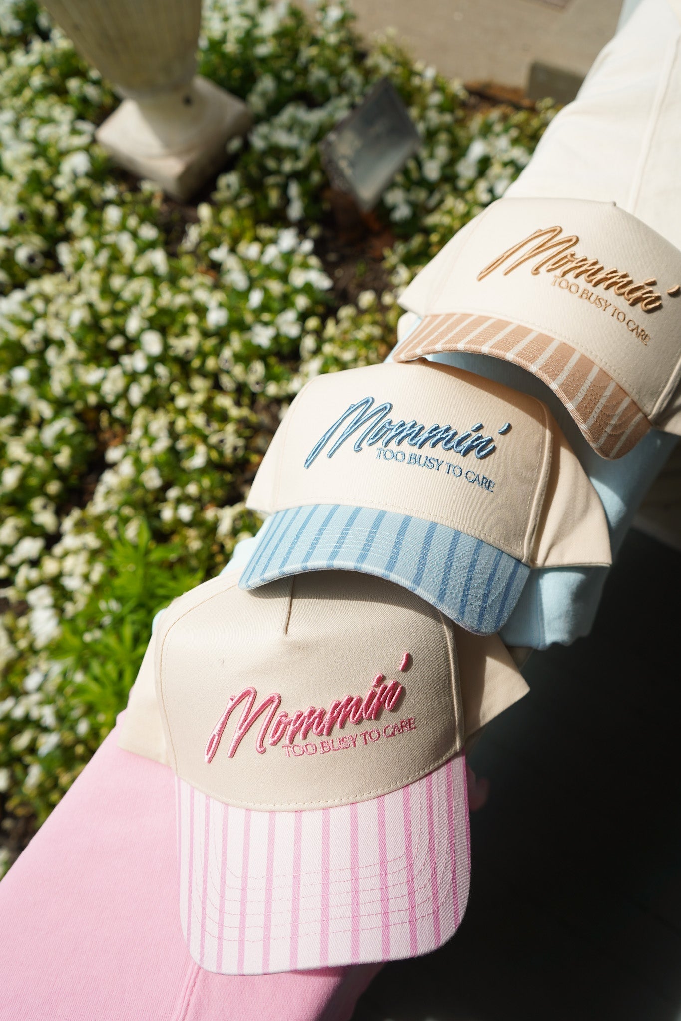 Mommin' - Striped Vintage Trucker Hat - Shop LINNY CO