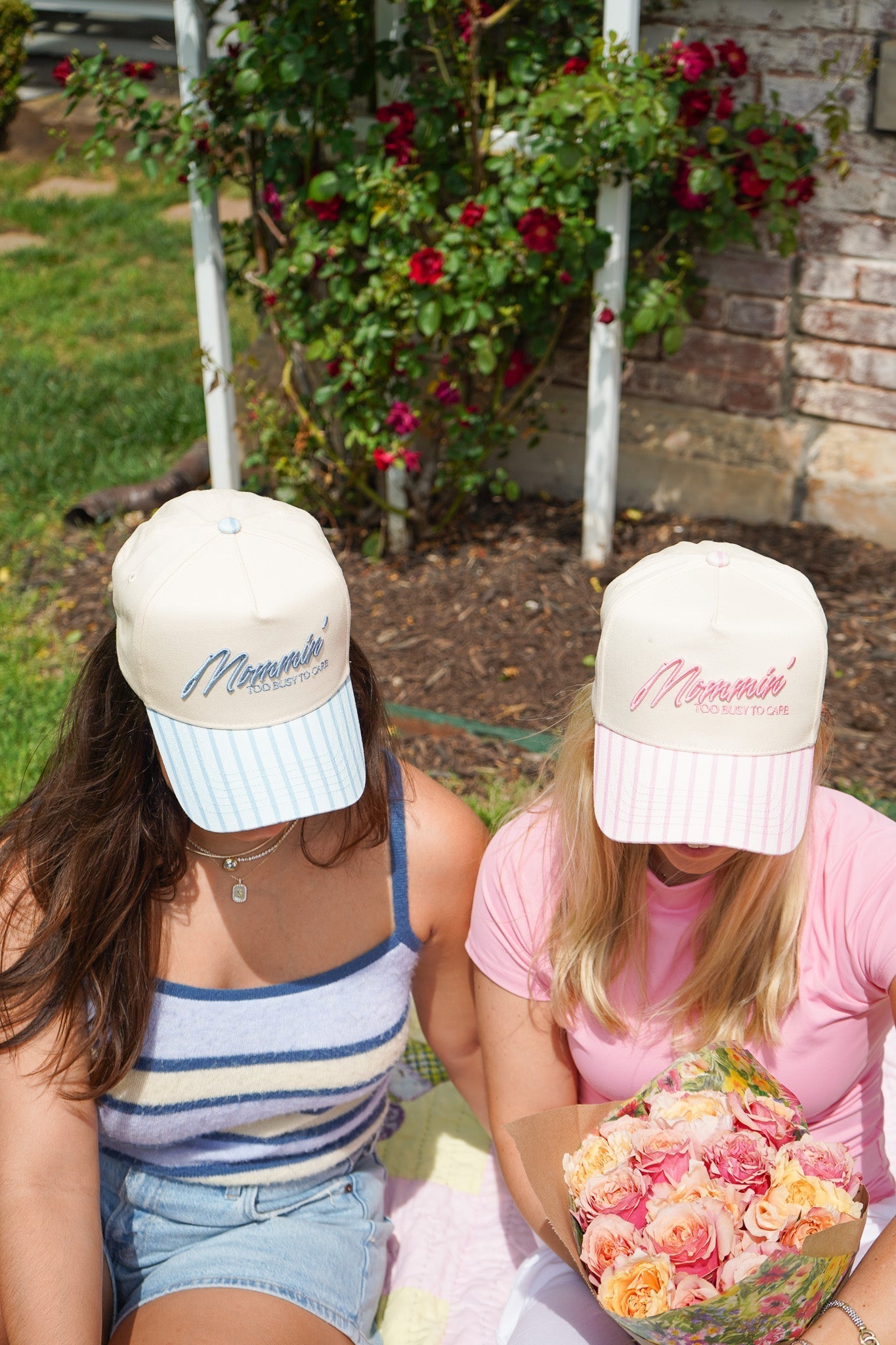 Mommin' - Striped Vintage Trucker Hat - Shop LINNY CO