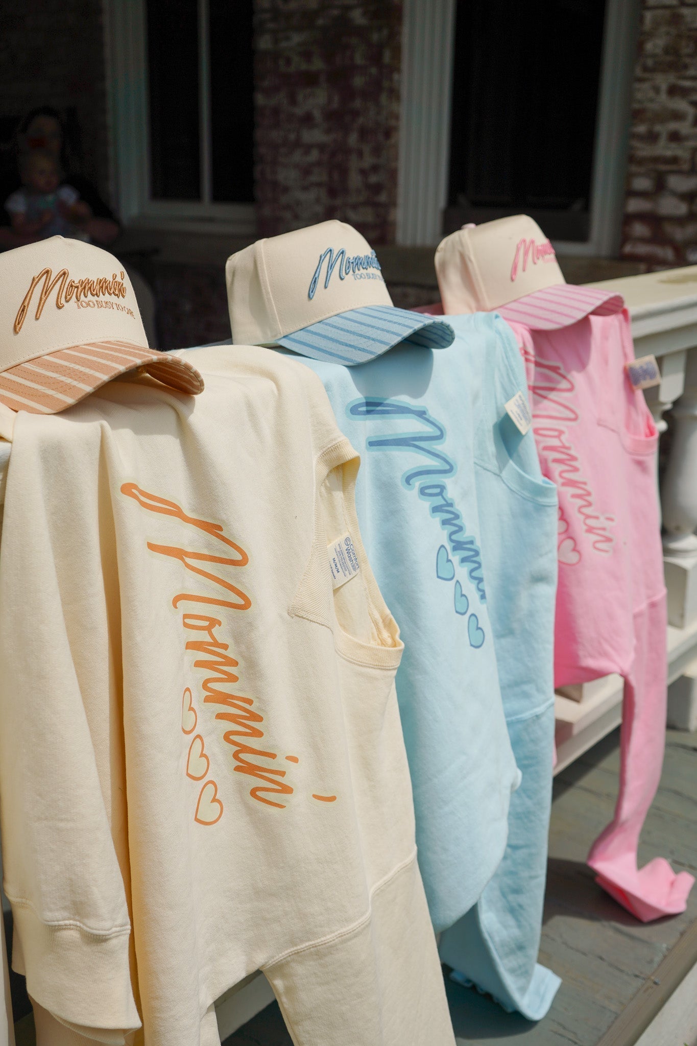 Mommin' - Striped Vintage Trucker Hat - Shop LINNY CO