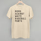 Moms Against White Baseball Pants - Shop LINNY CO