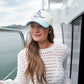 Motor Boatin' Yacht Club - Baby Blue Vintage Trucker Hat - Shop LINNY CO