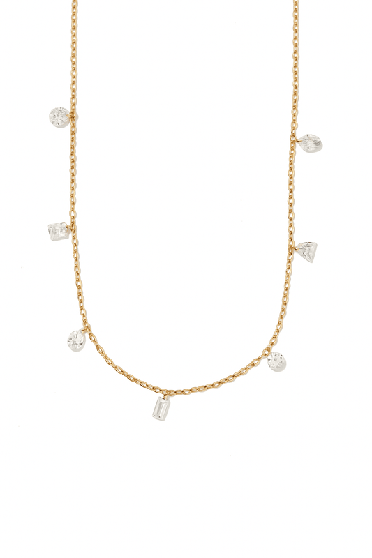 Necklace - Allegra Clear - Shop LINNY CO
