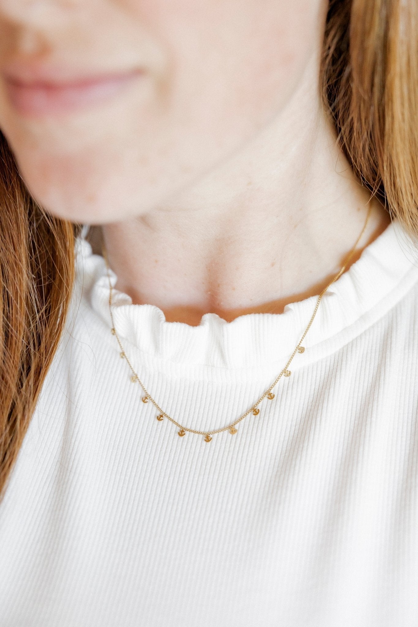 Necklace - Anchor Charm - Shop LINNY CO