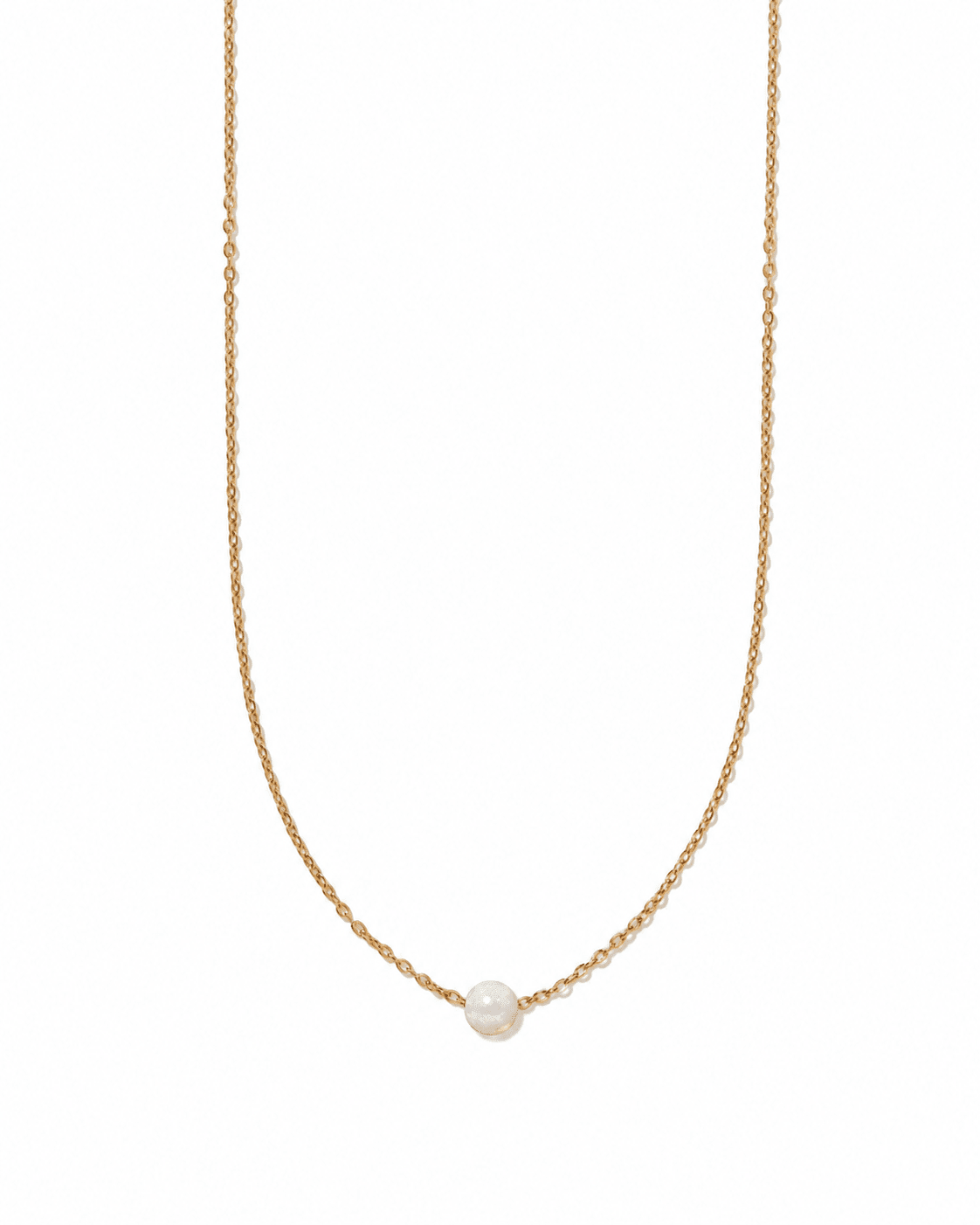 Necklace - April Floating Opal White - Shop LINNY CO