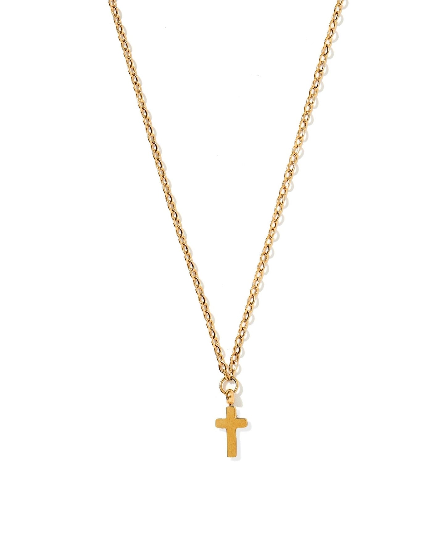 Necklace - Catherine Cross Gold - Shop LINNY CO