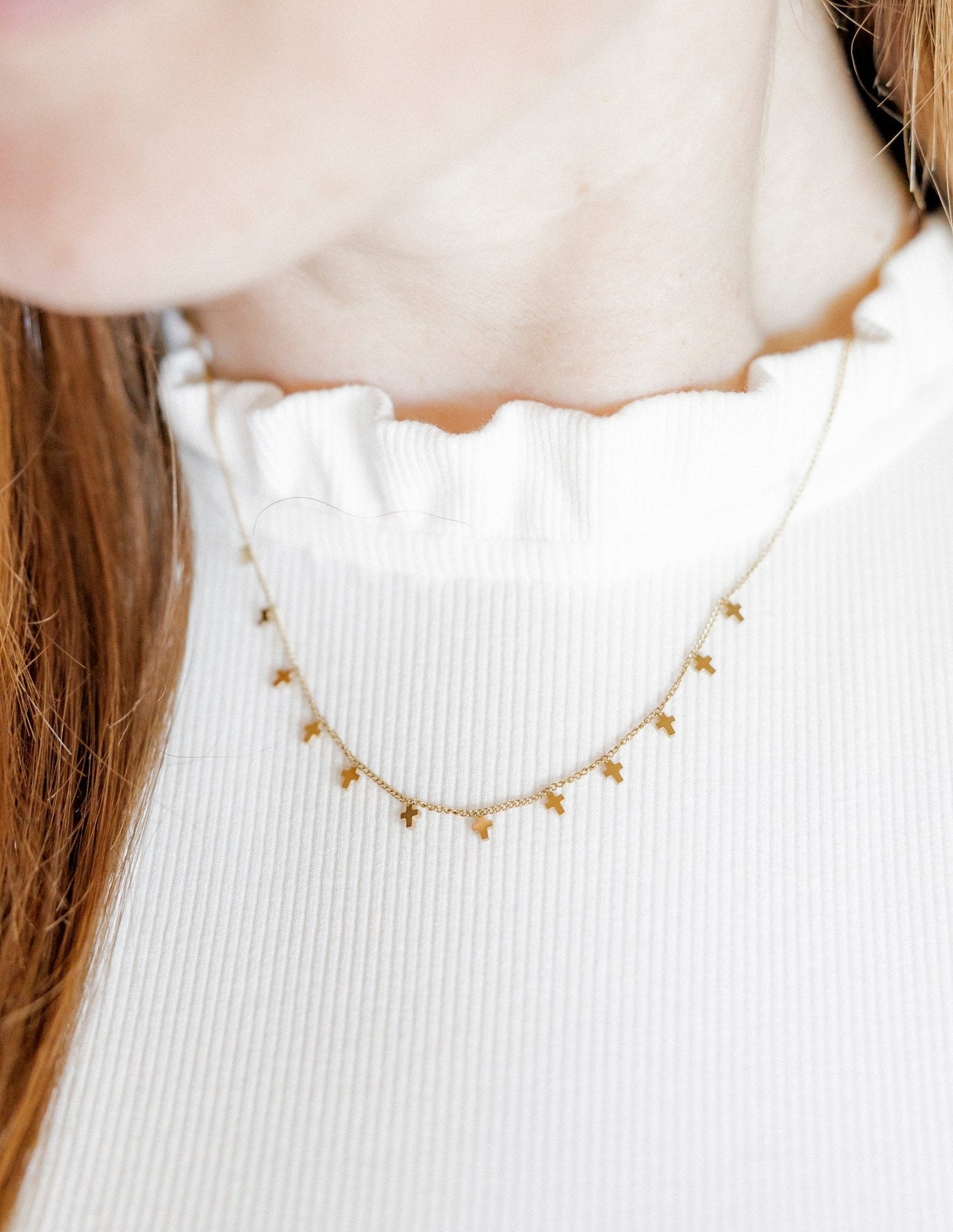 Necklace - Cross Charm - Shop LINNY CO