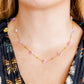 Necklace - Gracie Flower Pink Multi - Shop LINNY CO
