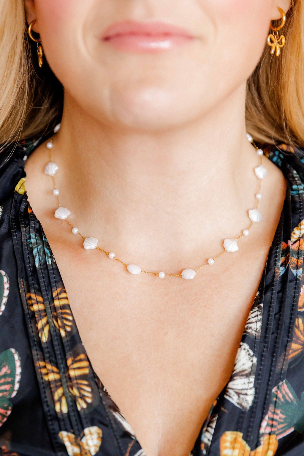 Necklace - Kai Seashell Pearl - Shop LINNY CO