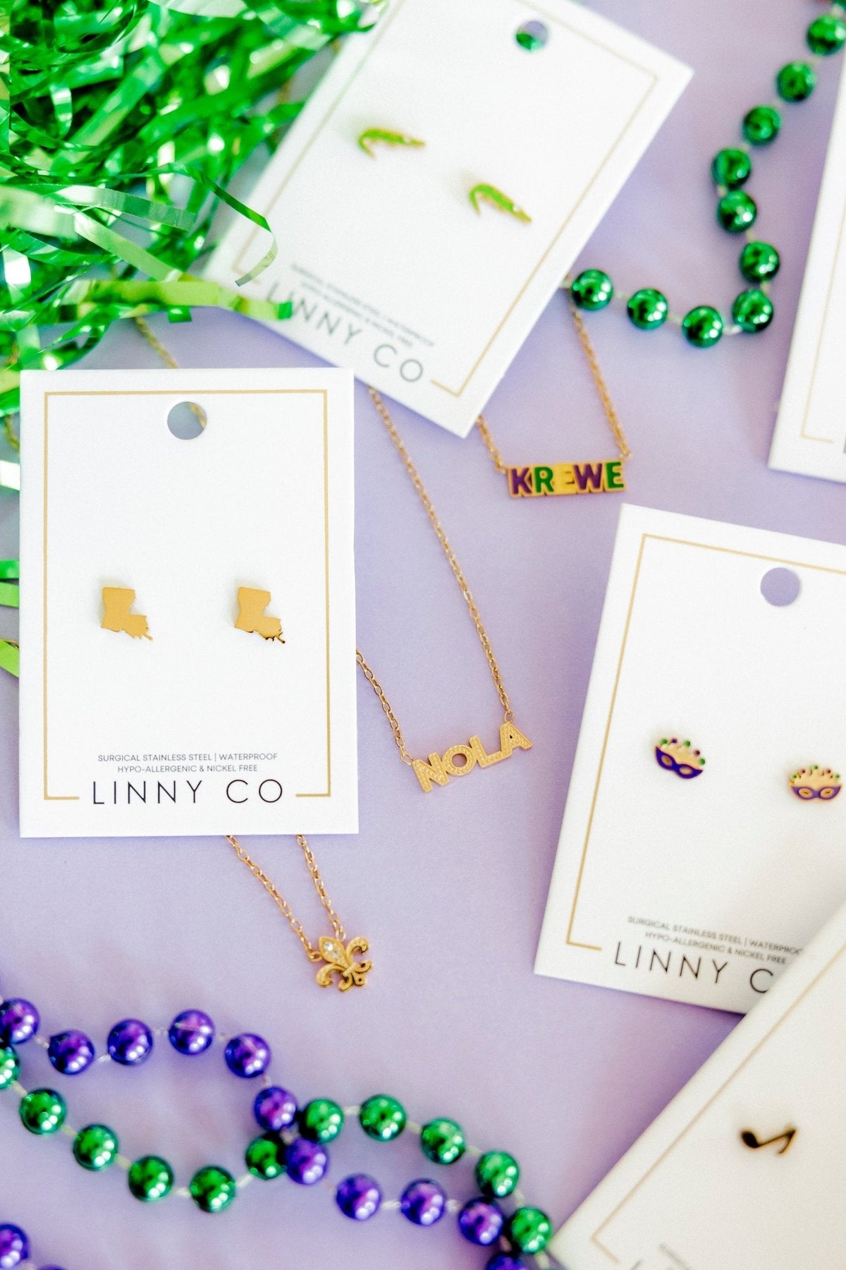 Necklace - Krewe Gold - Shop LINNY CO