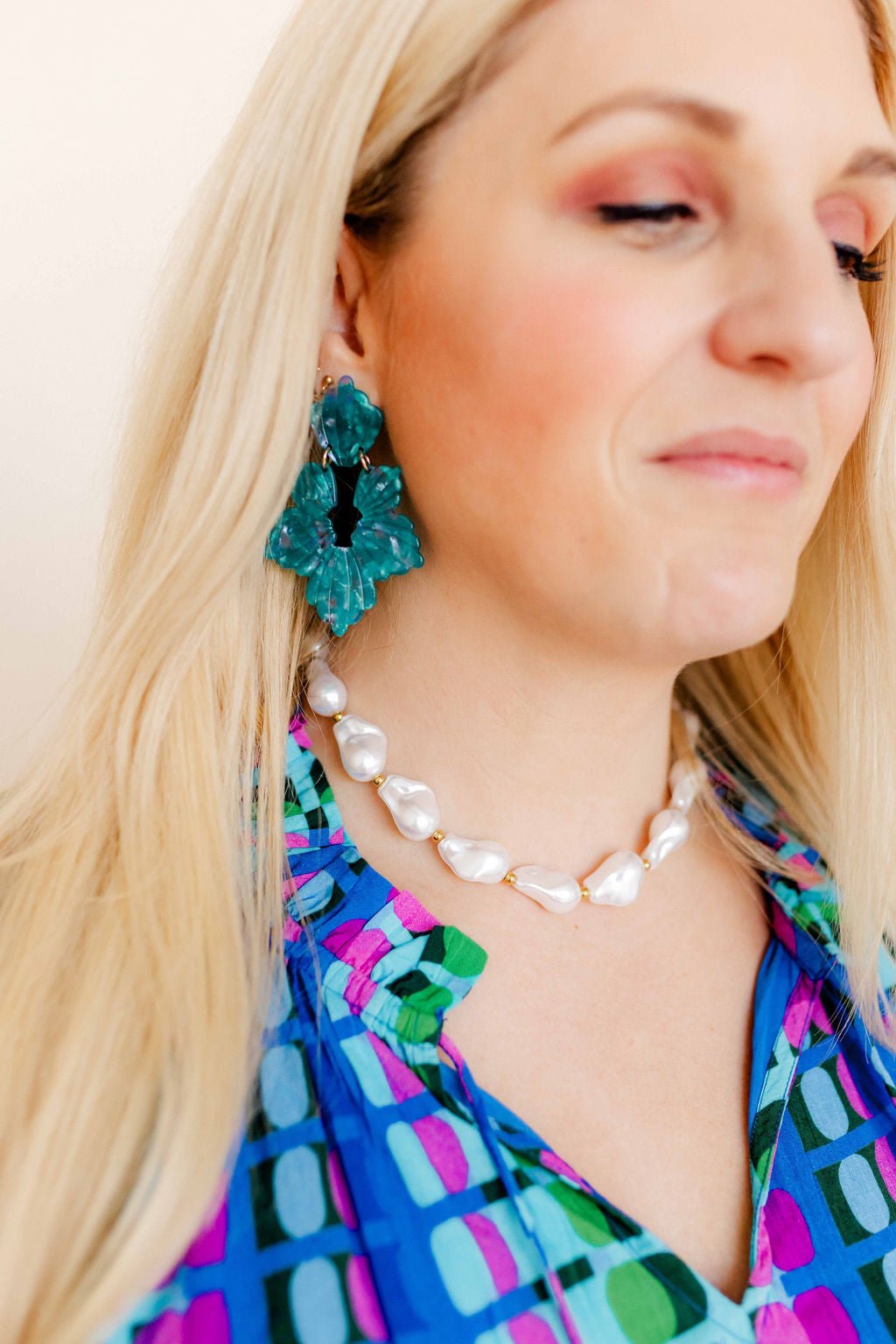 Necklace - Lana Pearl Gold - Shop LINNY CO
