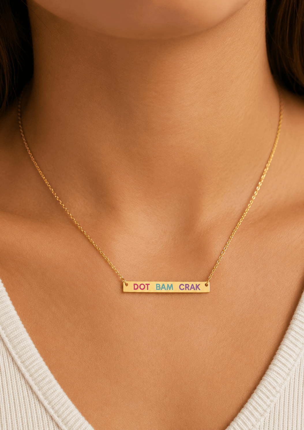 Necklace - Mahjong Dot Bam Crak - Shop LINNY CO