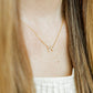 Necklace - Sadie Bow Light Pink - Shop LINNY CO