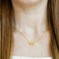 Necklace - Sadie Bow Orange - Shop LINNY CO