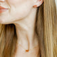 Necklace - Sadie Bow Red - Shop LINNY CO