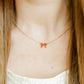 Necklace - Sadie Bow Red - Shop LINNY CO