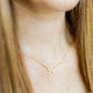 Necklace - Sadie Bow White - Shop LINNY CO