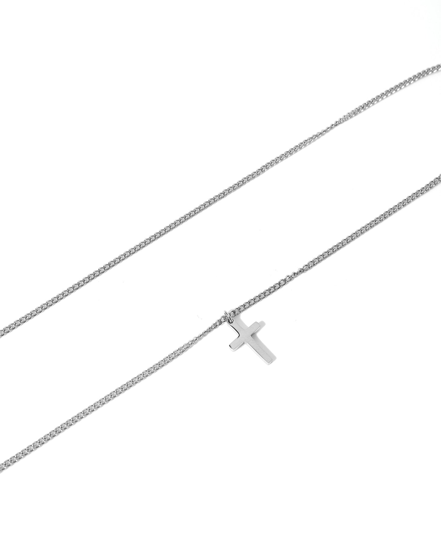 Necklace - Shepherd Cross Silver - Shop LINNY CO
