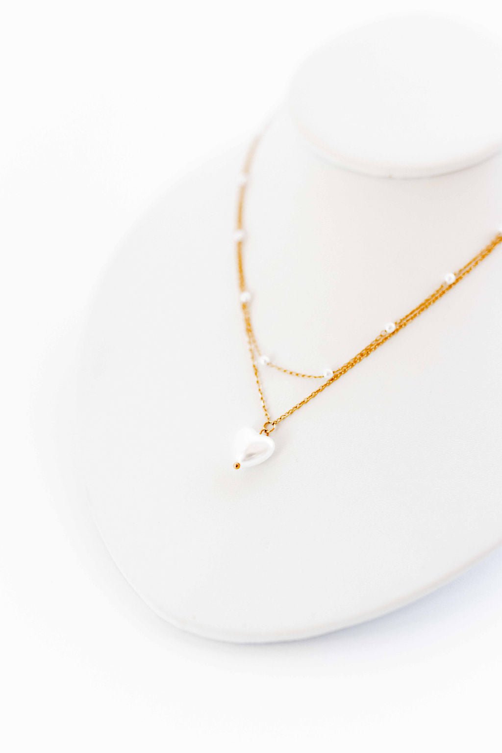 Necklace - Willa Pearl Heart - Shop LINNY CO