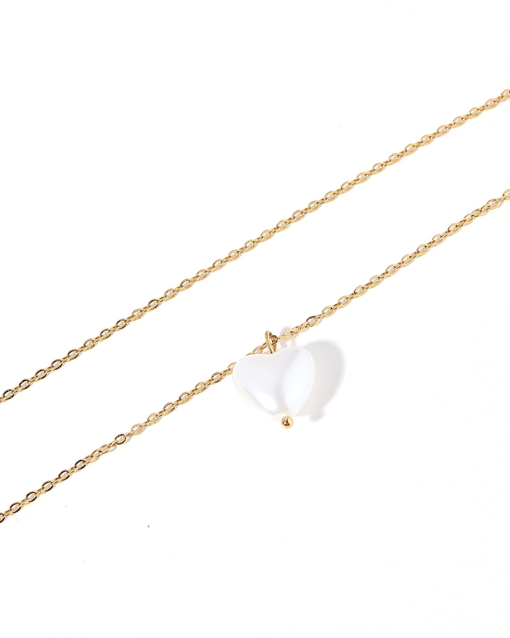Necklace - Willa Pearl Heart - Shop LINNY CO