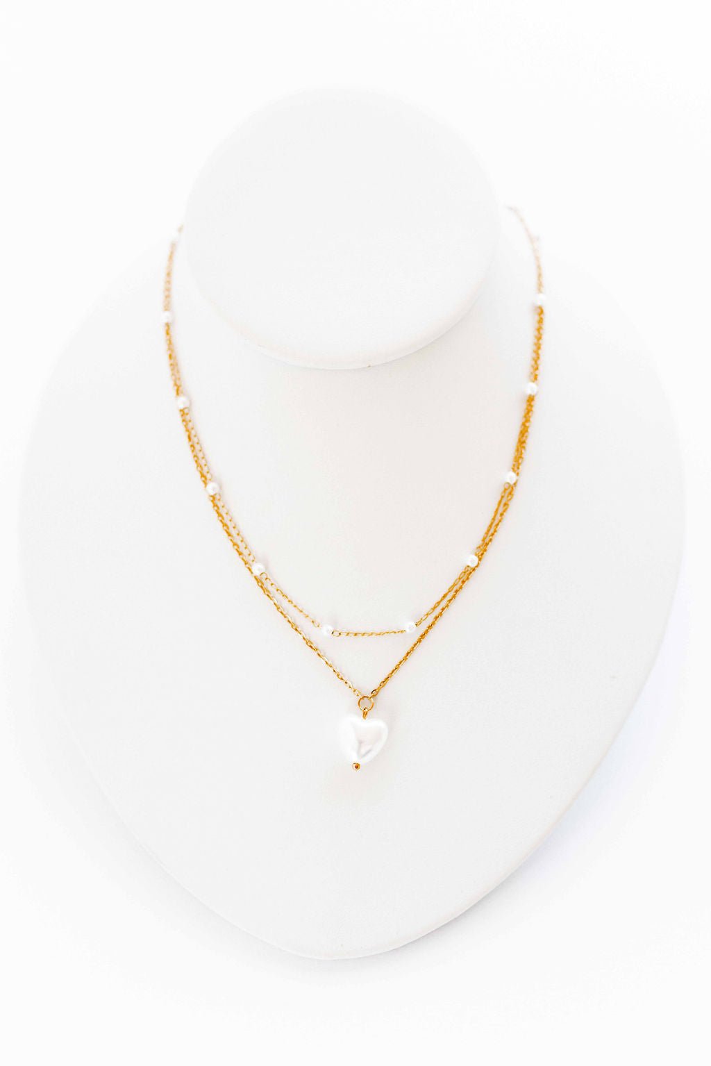 Necklace - Willa Pearl Heart - Shop LINNY CO