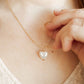 Necklace - Willa Pearl Heart - Shop LINNY CO
