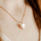 Necklace - Willa Pearl Heart - Shop LINNY CO