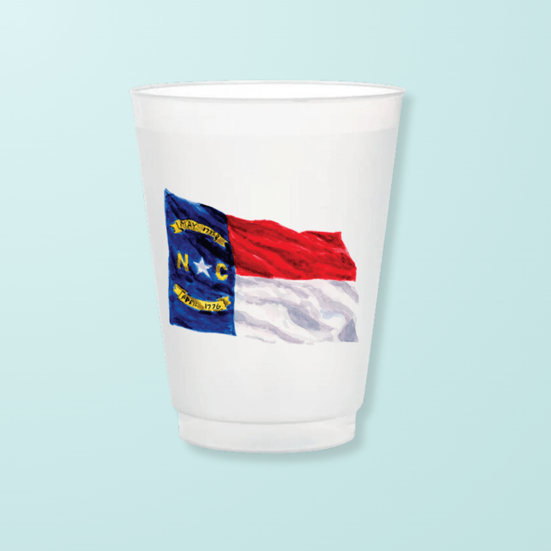 North Carolina Flag Frosted Cups - Shop LINNY CO