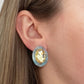Olivia Statement Earrings Oval - Lemon Drop - Shop LINNY CO