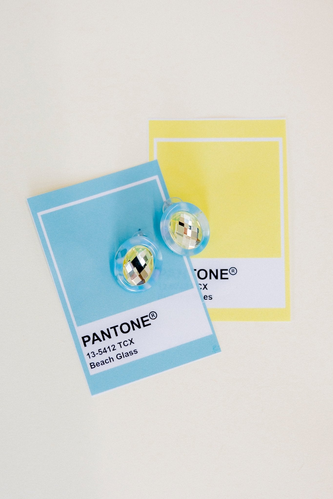 Olivia Statement Earrings Oval - Lemon Drop - Shop LINNY CO