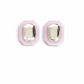 Olivia Statement Earrings Rectangle - Frosted Lilac - Shop LINNY CO