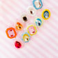 Olivia Statement Earrings Rectangle - Turquoise Crystal - Shop LINNY CO