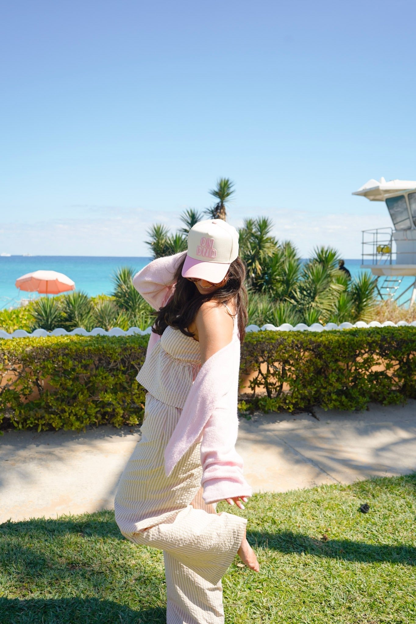 ON DND - Pink Vintage Trucker Hat - Shop LINNY CO