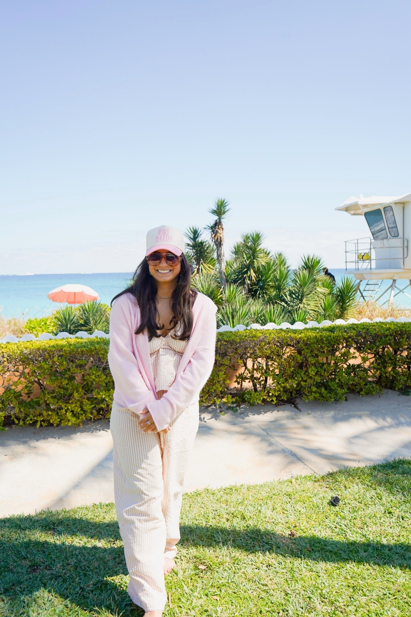 ON DND - Pink Vintage Trucker Hat - Shop LINNY CO