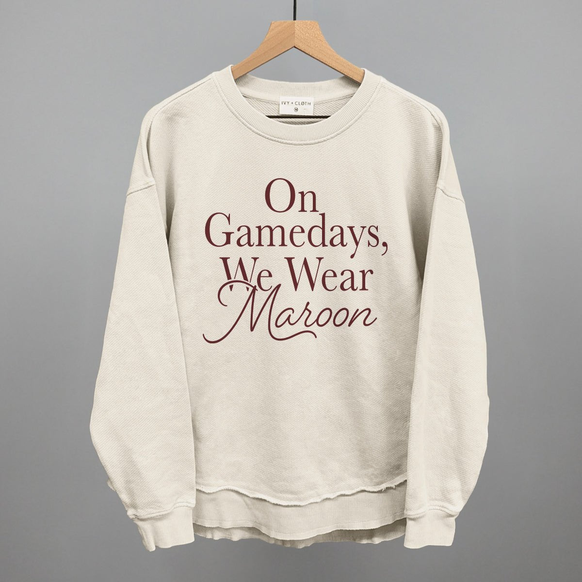 On Gamedays, We Wear Maroon (Maroon) - Shop LINNY CO